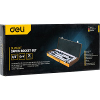 Набор торцевых головок 1/2" и ключей DELI DL2024T 24 шт. 98331
