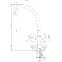 Смеситель для кухни Rossinka Y02-71