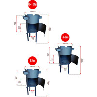 Печь для казана с дверкой и регулировкой тяги Станкоинструмент и оснастка 12 л 4811381026505
