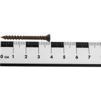 Отделочный саморез 4.0Х40 Ruspert 1000 потайной T15, цвет коричневый, 200 шт. Гвозdeck 20994040ECTXWG4