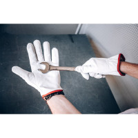 Кожаные рабочие перчатки монтажника Jeta Safety (краги) из кожи буйвола, размер XXL/11, JLE421-11/XXL