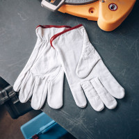 Кожаные рабочие перчатки монтажника Jeta Safety (краги) из кожи буйвола, размер XXL/11, JLE421-11/XXL