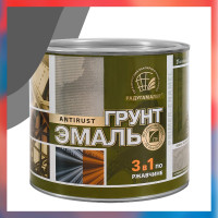 Грунт-эмаль Радугамалер 3 в 1 серая 10 кг 2000996555032