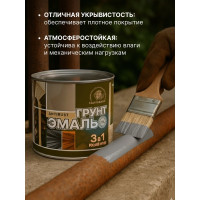 Грунт-эмаль Радугамалер 3 в 1 серая 10 кг 2000996555032