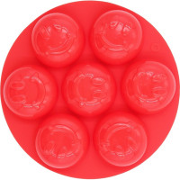 Силиконовая форма для выпечки Кошкин Дом Смайл, 7 ячеек, 13.5x2 см 50-11-016