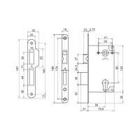 Корпус замка Palladium 285 CP 00006506