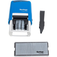 Самонаборный датер BERLINGO Printer 8755, пластик, 2 строчки + дата 4 мм, 1 касса, русский BSt_82302