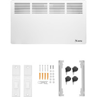 Электрический конвектор MTX км-1500.2, 230в, 1,5 квт, x-образный нагреватель, колеса, термостат 98125