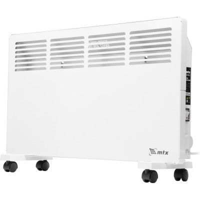 Электрический конвектор MTX км-2000.2, 230в, 2 квт, x-образный нагреватель, колеса, термостат 98126