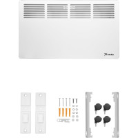 Электрический конвектор MTX км-2000.2, 230в, 2 квт, x-образный нагреватель, колеса, термостат 98126