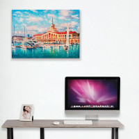 Алмазная мозаика ОСТРОВ СОКРОВИЩ Картина стразами 40x50 см, Морской порт Сочи, на подрамнике 662590