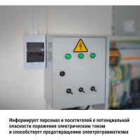 Символ Молния TDM ELECTRIC треугольник 130х130х130мм SQ0817-0017