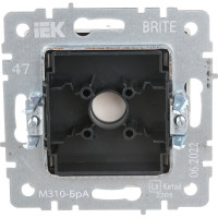 Заглушка с суппортом IEK Brite мз10-бра алюминий BR-PL10-K47