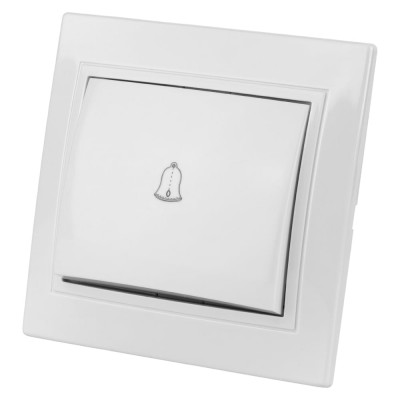 Звонковая кнопка TDM ELECTRIC белая Таймыр SQ1814-0009