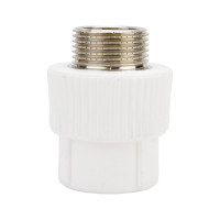 Комбинированная муфта PRO AQUA PP-R НР белая d-25 мм 3/4" PA23014Pb