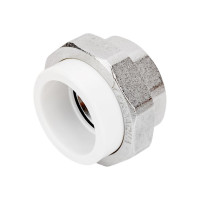 Комбинированная разъемная муфта (американка) PRO AQUA PP-R ВР белая d-50 мм 2" PA20023b