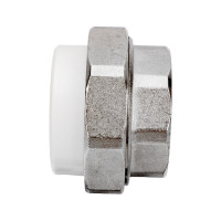 Комбинированная разъемная муфта (американка) PRO AQUA PP-R ВР белая d-50 мм 2" PA20023b