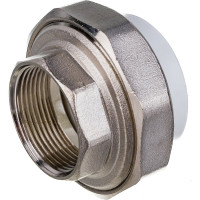 Комбинированная разъемная муфта (американка) PRO AQUA PP-R ВР белая d-50 мм 1 1/2" PA20022b