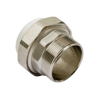 Комбинированная разъемная муфта (американка) PRO AQUA PP-R НР белая d-50 мм 2" PA21023b