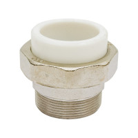 Комбинированная разъемная муфта (американка) PRO AQUA PP-R НР белая d-50 мм 2" PA21023b