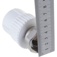 Муфта с накидной гайкой PRO AQUA PP-R белая d-32 мм 1" PA29018b