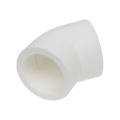 Угольник PRO AQUA PP-R 45 градусов белый 40 мм PA13514Pb
