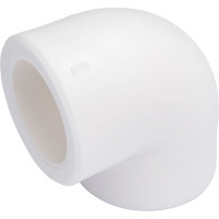 Угольник PRO AQUA PP-R 90 градусов, 25шт, белый, 25 мм PA13010Pb