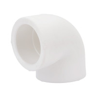 Угольник PRO AQUA PP-R 90 градусов, белый, 40 мм PA13014Pb