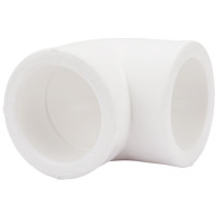 Угольник PRO AQUA PP-R 90 градусов, белый, 40 мм PA13014Pb