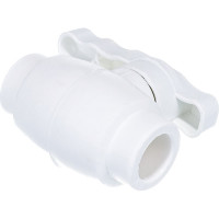 Полнопроходной шаровой кран PRO AQUA PP-R белый d-20 мм PA40008