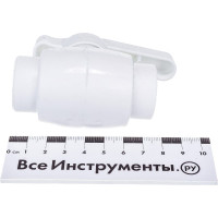 Полнопроходной шаровой кран PRO AQUA PP-R белый d-20 мм PA40008