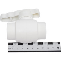 Шаровой кран со стандартным проходом PRO AQUA PP-R белый d-25 мм PA44010b