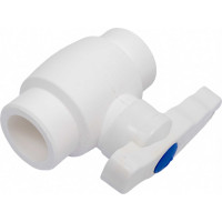 Шаровой кран со стандартным проходом PRO AQUA PP-R белый d-25 мм PA44010b