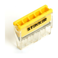Монтажная клемма STEKKER 5-проводная для 1-жильного проводника, LD2273-205 32391