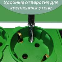 Фильтр-удлинитель Power Cube PC 3м 5р, зел. 10А/2,2кВт SPG-MXTR-13