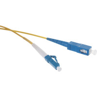 Переходной волоконно-оптический шнур NIKOMAX желтый, 10м NMF-PC1S2C2-SCU-LCU-010