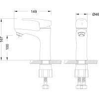Смеситель Lemark Linara для раковины LM0406C