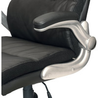 Компьютерное офисное кресло руководителя BRABIX Fregat EX-510, с подлокотниками, рециклированная кожа 530863