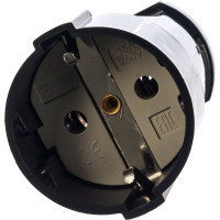 Кабельная розетка ЭРА Rx2-B Rx2 с/з прямая 16A черная Б0039683