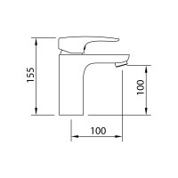 Смеситель для раковины CLEVER HABANA XTREME 99195