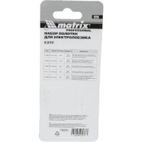 Набор полотен для электролобзика по дереву 5 шт. MATRIX 78250