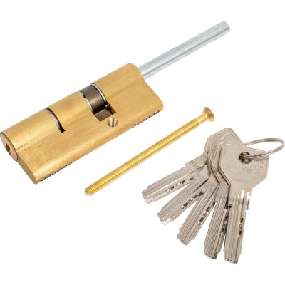 Цилиндровый механизм под вертушку CISA дл. шток ASIX OE307-90.00 80 мм/45+10+25, ЛАТУНЬ 23919