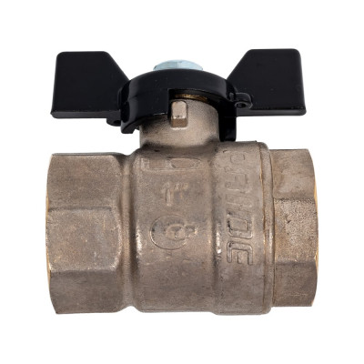 Шаровой кран LD Pride латунь никель Ду25 Ру40 ВР 007-9928