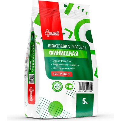 Гипсовая шпатлевка Старатели Финишная 5 кг 3277/3457