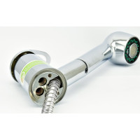 Одноручный смеситель для мойки Juguni JGN0420/D, излив вытяжной с лейкой 0402.604