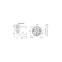 Раздельная ручка Fuaro BOHEMIA SM MAB-6 темная бронза 29555