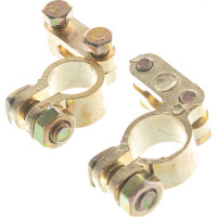 Клеммы АКБ +, AUTOVIRAZH - /латунь/ 2 . в блистере, компл AV-010008