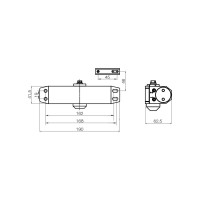 Доводчик DOORLOCK DL77N size 4/5 черный, крепежные размеры 162-168мм х 19мм 75543