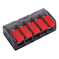 Клемма EKF СМК 221-415, 5 отверстий, 0.2-4.0мм2, 50шт, PROxima SQ plc-smk-221-415