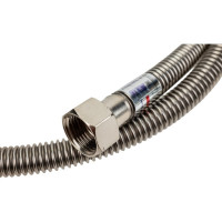 Подводка для газа СТМ ГАЗ сильфонная, 1/2", гайка-гайка, 120 см CGHF1212